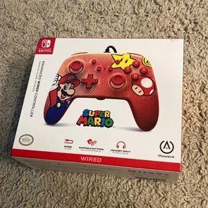 Super Mario Nintendo Switch Enhanced Wired Controller